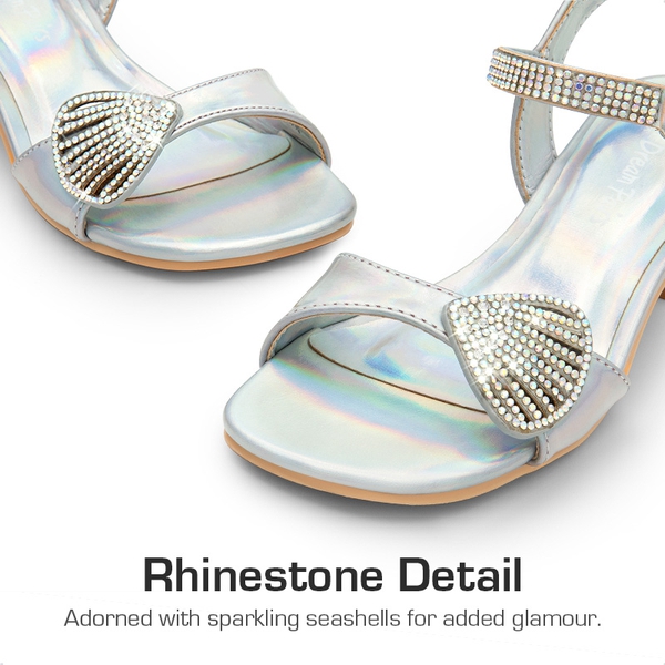 Girls Sandals Ankle Strap - RAINBOW/SILVER - 1